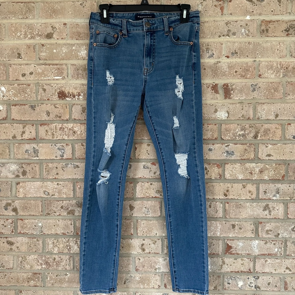 Aeropostale Ripped High Rise Jegging